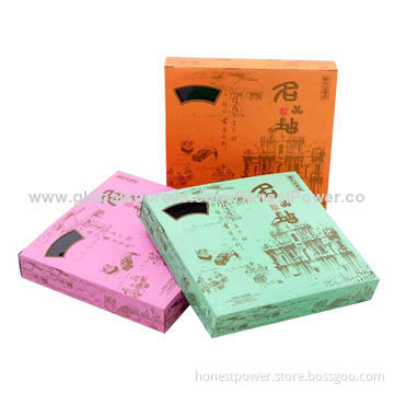 Folding Food Boxes, Made of 300gsm Paper, Customized Designs and Sizes Accepted
